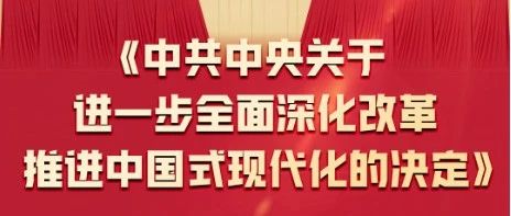 一圖全解 | 二十屆三中全會《決定》